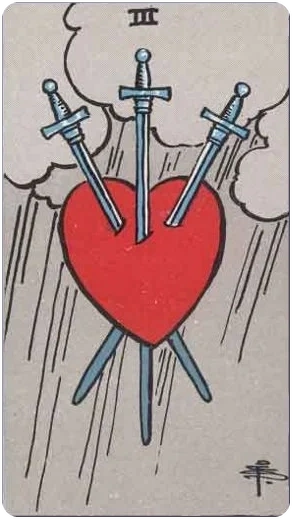 Tres de Espadas